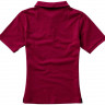 Calgary женская футболка-поло с коротким рукавом, бургунди