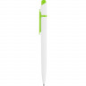 Ручка шариковая Этюд, белый/зеленое яблоко