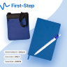 Набор подарочный FIRST-STEP: бизнес-блокнот, ручка, сумка, красный