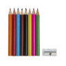 Набор цветных карандашей MIGAL (8шт) с точилкой