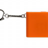 Брелок-рулетка с фонариком, 1 м., оранжевый/белый