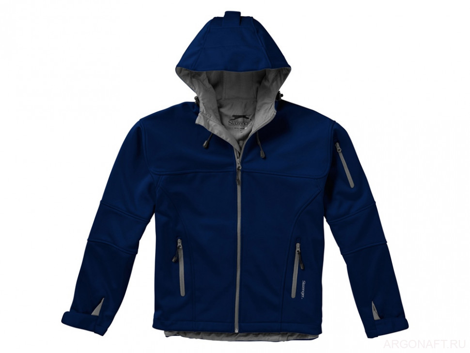 Куртка софтшел Match мужская, темно-синий/серый