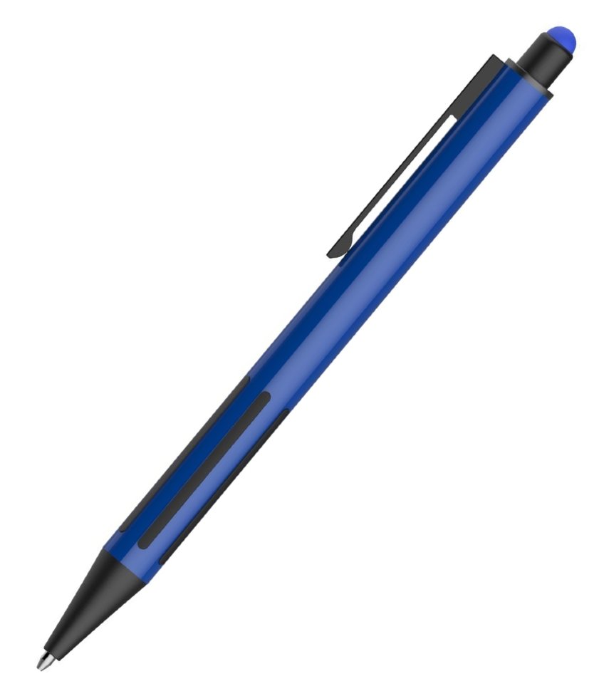 Ручка шариковая со стилусом IMPRESS TOUCH, прорезиненный грип
