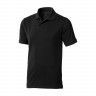Calgary мужская футболка-поло с коротким рукавом, черный