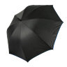 Зонт-трость BACK TO BLACK, пластиковая ручка, полуавтомат