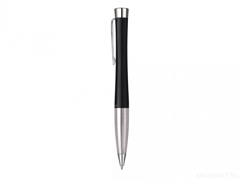 Ручка шариковая Parker модель Urban Muted Black CT в футляре, черный/серебристый