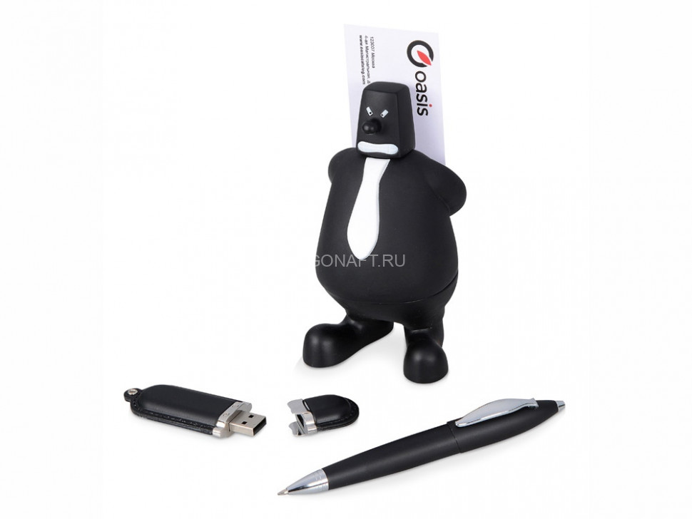 Набор: блекмэн Майк, флеш-карта USB 2. на 4 Гб, ручка шариковая, черный