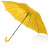 Зонт-трость полуавтоматический с пластиковой ручкой, желтый