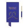 Бизнес-блокнот А5  "Provence", мятный, мягкая обложка, в клетку