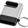 Подставка-брелок для мобильного телефона GoGo, серебристый/черный