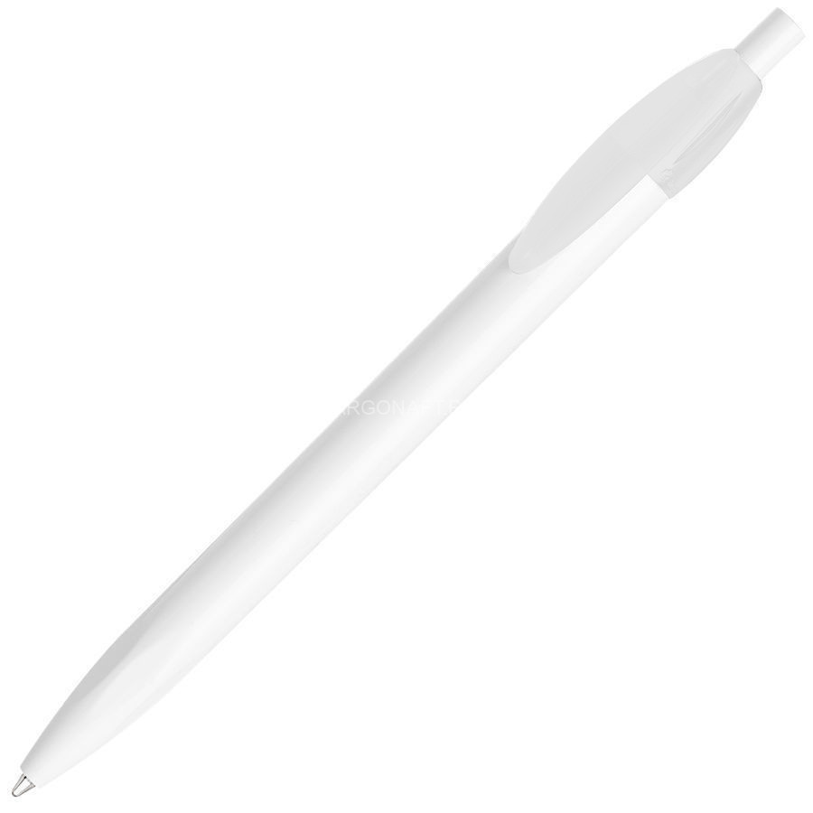 Ручка шариковая X-1 WHITE, белый/белый непрозрачный клип, пластик