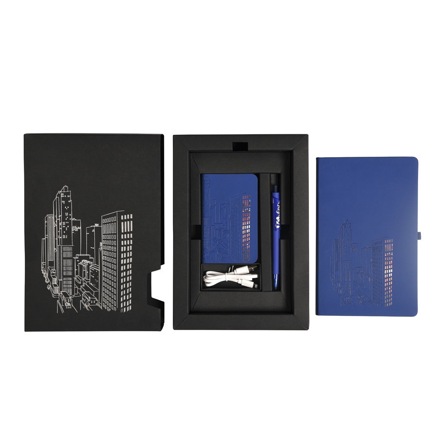 Набор PowerBox: универсальное зарядное устройство (4000mAh), блокнот и ручка в подарочной коробке 
