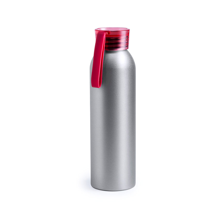Бутылка для воды TUKEL, красный, 650 мл,  алюминий, резина