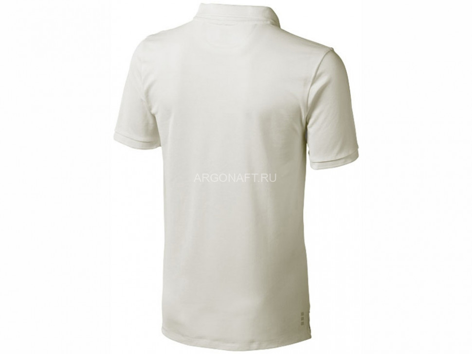 Calgary мужская футболка-поло с коротким рукавом, св. серый