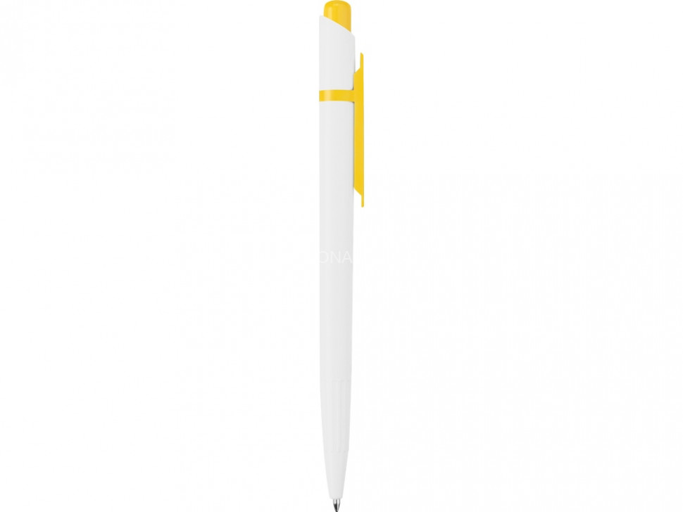 Ручка шариковая Этюд, белый/желтый