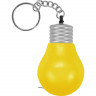 Брелок-рулетка для ключей Лампочка, желтый/серебристый