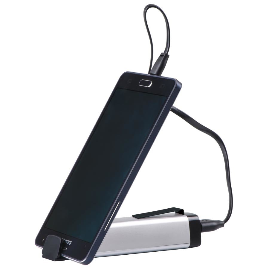 Набор  BLACKY TOWER: универсальное зарядное устройство (2200мАh), блокнот, USB flash-карта и ручка в подарочной коробке